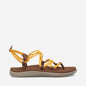 Teva Voya Infinity Damen Sandalen Orange Blumen (Österreich)